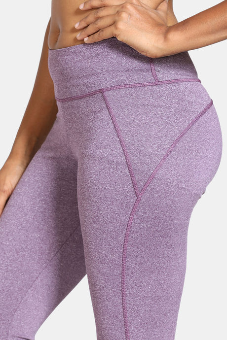 Zelocity All Day Yoga Leggings - Purple Pennant — image 5